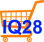 IQ28 Warenkorb-Einkaufswagen-Shoppingcart